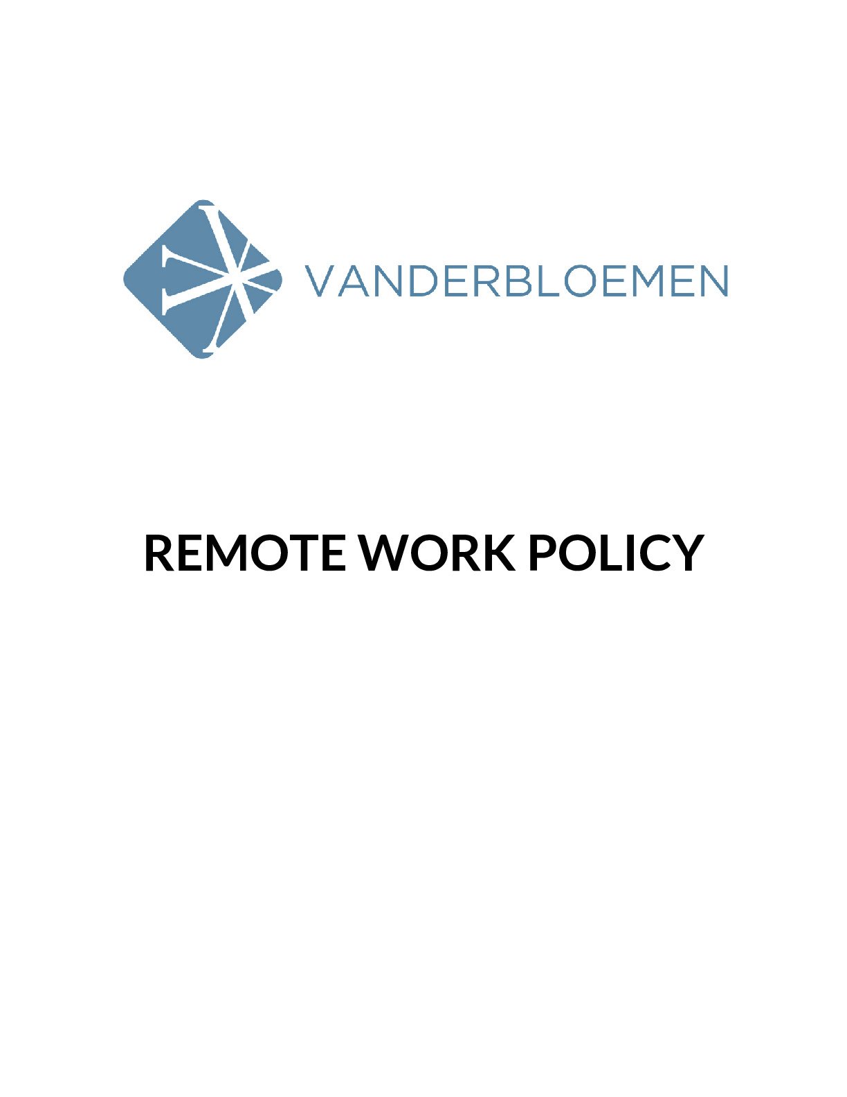 Remote Work Policy
