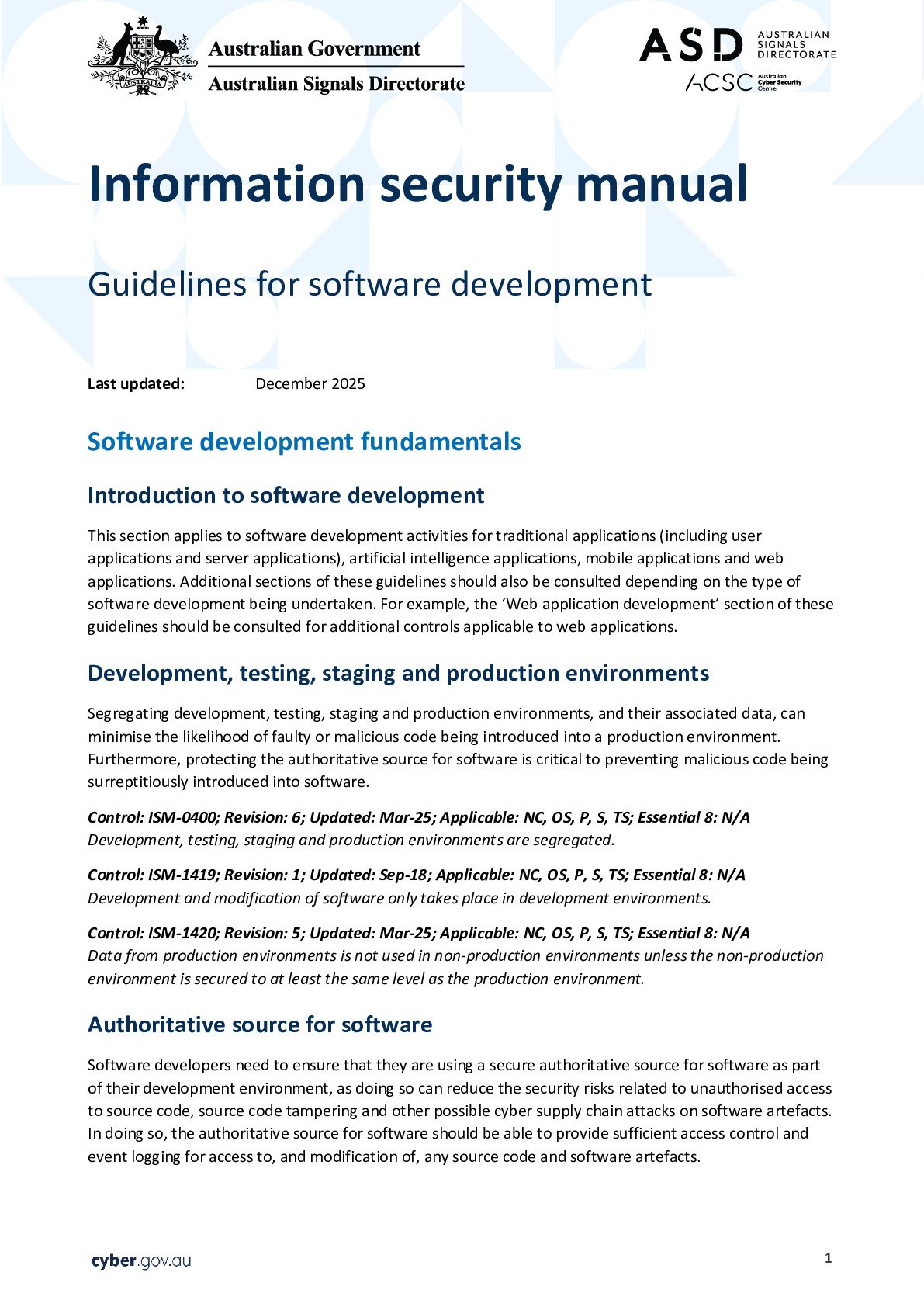 Software Development Guidelines